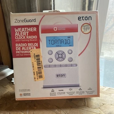Eton, ZoneGuard, Red Cross, AM, FM, NOAA Radio Alarm Clock, Weather Alerts - Image 1 of 3