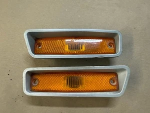 1972-1980 Dodge Truck Ramcharger Front Side Marker Light Assemblies Pair 72-80 - Picture 1 of 4