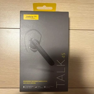 Jabra Talk 45 Bluetooth Headset HD Voice Noise Cancellation Hands-Free Black - Picture 1 of 4