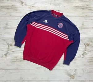 Sudadera De Colección Adidas Bayern Munich 1996 Fútbol Años 90 MEn Talla M Roja - Imagen 1 de 12