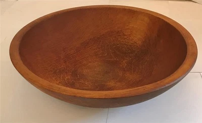 Cuenco de masa de madera Munising vintage 11" granja primitivo años 50 Foto 1 de 4