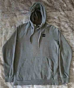Under Armour Hoodie Mens Small Grey Pullover Kangaroo Pocket Logo (C1) - Picture 1 of 7