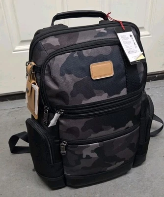 TUMI 02223681KCMO Parrish Laptop Backpack Ballistic Nylon Leather Khaki Camo NWT - Image 1 of 4