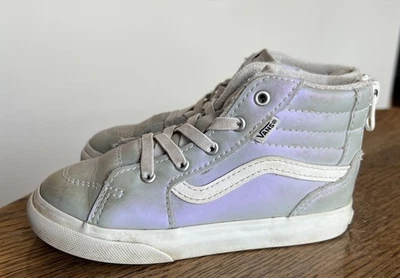 VANS со стены классический Sk8 Hi кроссовок переливающийся размер 9 ребенка ясельного возраста с молнией  - Изображение 1 из 4
