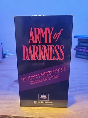 Army Of Darkness Full Length Screening Cassette VHS MCA Promotional Tape Foto 1 de 4