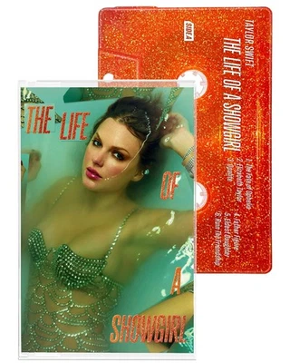 Taylor Swift - The Life of a Showgirl Cassette Orange Glitter Sealed In Hand - Image 1 of 4