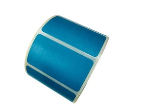 950 etiquetas adhesivas térmicas directas azul claro de 2”x 1,5” cada una 2 rollos - Imagen 1 de 5