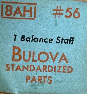 NOS New Bulova 8AH 56 Balance Staff Part Pieza Repuesto Watch - Picture 1 of 1