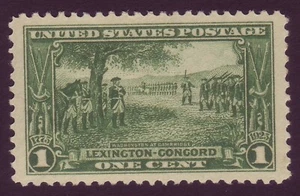 617 ( 1c Lexington-Concord ) - GEM CENTER - BIG STAMP - MNH !! - Picture 1 of 2