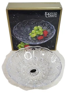 Crystal Clear Studios 8-1/2" Glass Fruit Serving Bowl Japan In Box - Picture 1 of 12