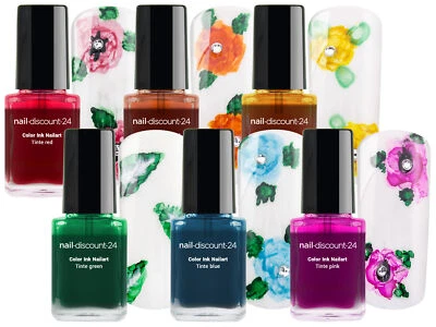 Ink Color Nails Art Polish Tinte Farbe Nagel Lack Lack XXL 12ml Blooming Smoke - Bild 1 von 2