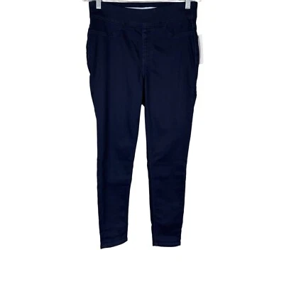 Denim & Co. Women's Regular Silky Comfy Knit Jeggings Dark Wash Small Size - Image 1 of 2