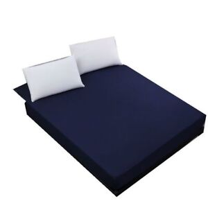 100% Waterproof Bed Mattress Covers Four Corners Polyester Fitted Sheet Soft Pad