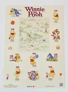 Winnie The Pooh Stamps Japan Post/80yen×10/2013/good condition - Picture 1 of 1