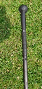 Antique Wooden Ebony Walking Stick Cane - Picture 1 of 2