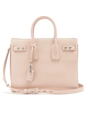 New Saint Laurent Ysl Small Sac De Jour Tote leather supple Satchel Bag blush - Image 1 of 4