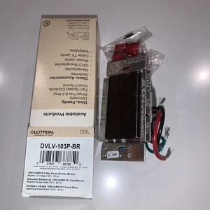 Lutron DVLV-103P-BR Magnetischer Niedervolt 3-fach voreingestellter Dimmer 120V Braun - Bild 1 von 4