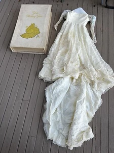 Vintage Country Elegance Blumen Kleid Kleid Hochzeit Viktorianisch Braut Spitze Elegant - Bild 1 von 24