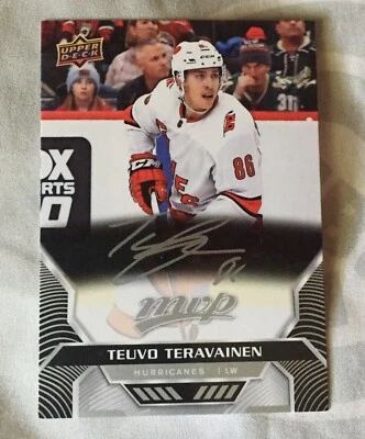 2020 Upper Deck MVP Teuvo Teravainen Hurricanes NHL hockey card #50 mint - Image 1 of 2