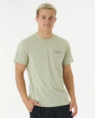 Rip Curl Tshirt Short Sleeve Mens Quick Dry Vaporcool Prepare Sage - Image 1 of 3