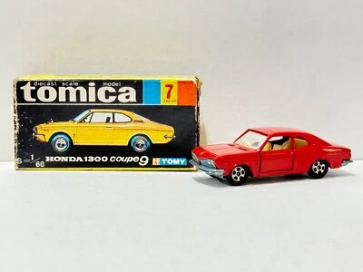 Black Box No. 7 Tomica Honda 1300 Coupe 9 1A Wheel Mint Made in Japan Rare 7-1-3 - Image 1 of 4
