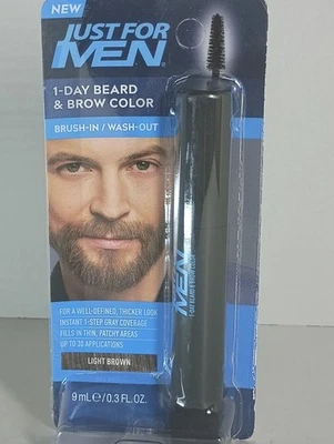 Just For Men 1 día barba y cejas marrón claro cepillo lavado  Foto 1 de 3