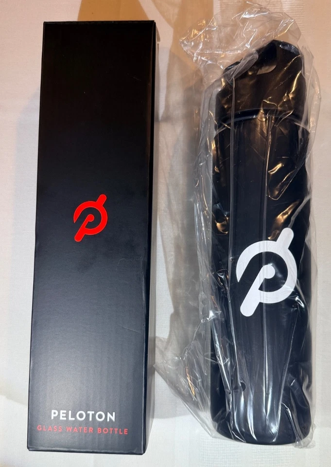 Бутылка для воды Peloton черная стеклянная 16 унций PL-GB-01 - НОВАЯ В КОРОБКЕ - Изображение 1 из 2