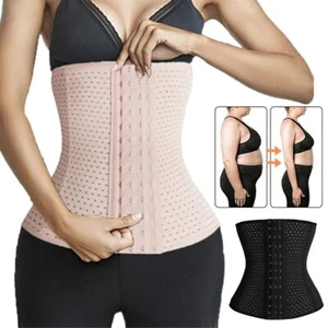 Waist Trainer Training Corset Breathable Tummy Control Body Shaper Girdle Belts - Picture 1 of 18