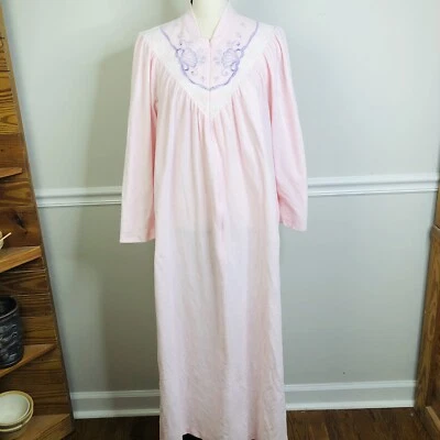 De Colección Vanity Fair Rosa Punto Floral Acolchado Bata Casa Abrigo M EE. UU. Vestido para Mujer’s Foto 1 de 4