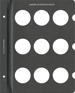 Álbum de monedas Whitman Prestige™ - American Silver Eagles página en blanco - 9 aperturas - Imagen 1 de 1
