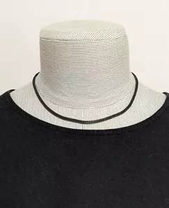 "Collar de cadena de malla mujer negro collar malla cierre de cadena acabado 16""+2,5" - Imagen 1 de 8