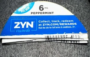 Unused Zyn Pouch Reward Codes Lot Of 50 - Picture 1 of 1