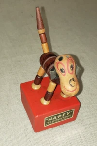 VINTAGE KOHNER PUSH PUPPET HAPPY THE WONDER DOG NO. 43 - Picture 1 of 9