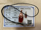 Newcertified Highend*Rare*Red Carnelian Dragon Golds925 Pendant Leather Necklace
