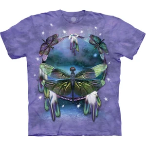Dragonfly Dreamcatcher Dragonflies Wings Magic Purple The Mountain Shirt L-3X - Picture 1 of 4