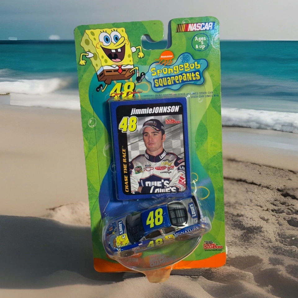 1/64 Nascar Diecast, Jimmie Johnson #48, SpongeBob, Racing Champions - Image 1 of 1