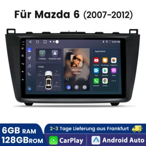 Für Mazda 6 GH GG 2007-2012 9" 6+128G Autoradio GPS mit BOSE Soundsystem SWC DAB - Bild 1 von 19