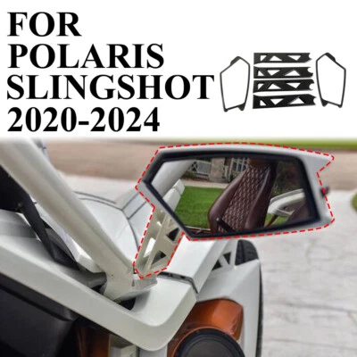 ABS Side Mirror Frame+Handle Guard Cover Molding Trim Kit For Polaris Slingshot - Image 1 of 4