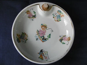 BELLE ASSIETTE A BOUILLIE ANCIENNE EN PORCELAINE - Imagen 1 de 5