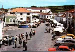 Coches inclinables isla Terceira, festividad de Espíritu Santo, Azores, Portugal postal - Imagen 1 de 2