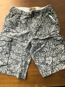 EUC Rough Hewn 10 Kids Boys Palm Print Cargo Shorts Adjustable Waist 10 Gray - Picture 1 of 3