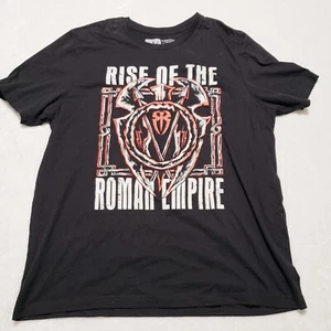 Roman Reigns Rise of the Roman Empire T-Shirt Uomo XXL 2XL Nero Spider WWE - Foto 1 di 6