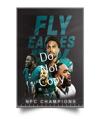 Philadelphia Eagles 2022 NFC Champs Poster  #7 Cover