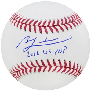Ben Zobrist Signed Rawlings Official MLB Baseball w/2016 WS MVP - (SCHWARTZ COA) - Picture 1 of 1