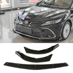 For Toyota Camry LE XLE 2021-2023 Front Bumper Spoiler Splitter Lip Gloss Black - Foto 1 di 6