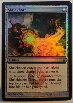 MTG FOIL Shriekhorn 130/155 MP Common Mirrodin Besieged - Image 1 of 4