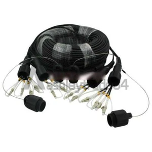 100M LC-LC UPC MM 6 Strand Armored Field TPU Optical Patch Cord Waterproof Head - Afbeelding 1 van 4
