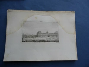 CASERTA-PALAZZO REALE-ANTICA INCISIONE IN RAME-NAPOLI 1846 - Picture 1 of 1