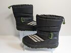 Adidas Unisex Water Resistant Winter Snow Boots Black / Green - UK Size 5