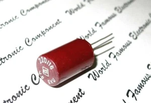 1pcs - ROE Roederstein EKU 220uF 16V Bipolar  Radial Electrolytic Capacitor - BP - Picture 1 of 3